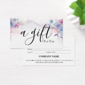 Eenvoudig en modern bedrijfscadeaubon visitekaartje (Bureau)