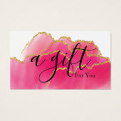 Eenvoudig en modern bedrijfscadeaubon visitekaartje (Voorkant)