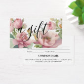 Eenvoudig en modern bedrijfscadeaubon visitekaartje (Bureau)