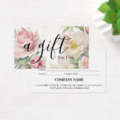 Eenvoudig en modern bedrijfscadeaubon visitekaartje (Bureau)