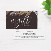 Eenvoudig en modern bedrijfscadeaubon visitekaartje (Bureau)