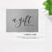 Eenvoudig en modern bedrijfscadeaubon visitekaartje (Bureau)