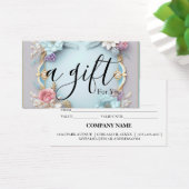 Eenvoudig en modern bedrijfscadeaubon visitekaartje (Bureau)