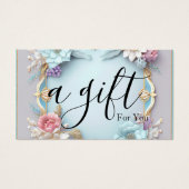 Eenvoudig en modern bedrijfscadeaubon visitekaartje (Voorkant)