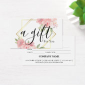 Eenvoudig en modern bedrijfscadeaubon visitekaartje (Bureau)