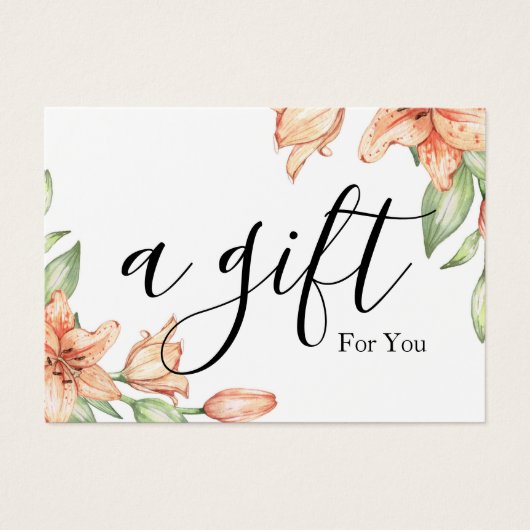 Eenvoudig en modern bedrijfscadeaubon visitekaartje (Voorkant)