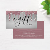 Eenvoudig en modern bedrijfscadeaubon visitekaartje (Bureau)