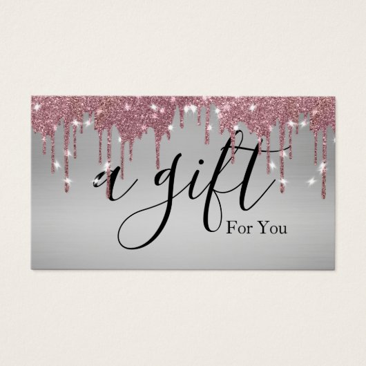 Eenvoudig en modern bedrijfscadeaubon visitekaartje (Voorkant)