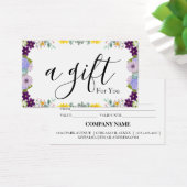 Eenvoudig en modern bedrijfscadeaubon visitekaartje (Bureau)