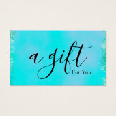 Eenvoudig en modern bedrijfscadeaubon visitekaartje (Voorkant)