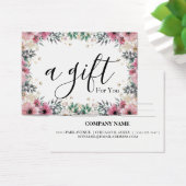 Eenvoudig en modern bedrijfscadeaubon visitekaartje (Bureau)