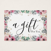 Eenvoudig en modern bedrijfscadeaubon visitekaartje (Voorkant)