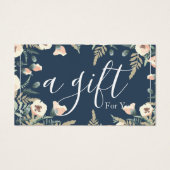 Eenvoudig en modern bedrijfscadeaubon visitekaartje (Voorkant)