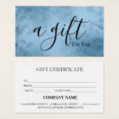 Eenvoudig en modern bedrijfscadeaubon visitekaartje (Voorkant /achterkant)