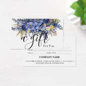 Eenvoudig en modern bedrijfscadeaubon visitekaartje (Bureau)