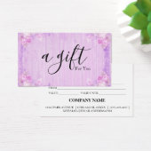 Eenvoudig en modern bedrijfscadeaubon visitekaartje (Bureau)