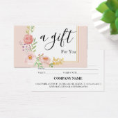 Eenvoudig en modern bedrijfscadeaubon visitekaartje (Bureau)