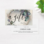 Eenvoudig en modern bedrijfscadeaubon visitekaartje (Bureau)