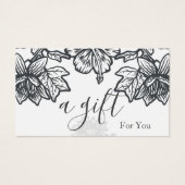 Eenvoudig en modern bedrijfscadeaubon visitekaartje (Voorkant)