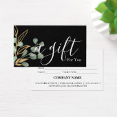 Eenvoudig en modern bedrijfscadeaubon visitekaartje (Bureau)