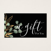 Eenvoudig en modern bedrijfscadeaubon visitekaartje (Voorkant)