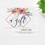 Eenvoudig en modern bedrijfscadeaubon visitekaartje (Bureau)