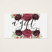 Eenvoudig en modern bedrijfscadeaubon visitekaartje (Voorkant)