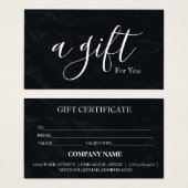 Eenvoudig en modern bedrijfscadeaubon visitekaartje (Voorkant /achterkant)