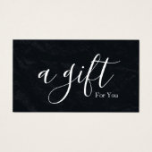 Eenvoudig en modern bedrijfscadeaubon visitekaartje (Voorkant)