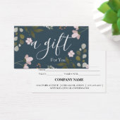 Eenvoudig en modern bedrijfscadeaubon visitekaartje (Bureau)