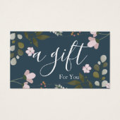 Eenvoudig en modern bedrijfscadeaubon visitekaartje (Voorkant)