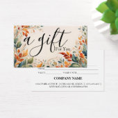 Eenvoudig en modern bedrijfscadeaubon visitekaartje (Bureau)