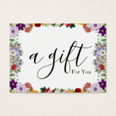 Eenvoudig en modern bedrijfscadeaubon visitekaartje (Voorkant)