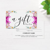 Eenvoudig en modern bedrijfscadeaubon visitekaartje (Bureau)