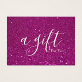 Eenvoudig en modern bedrijfscadeaubon visitekaartje (Voorkant)