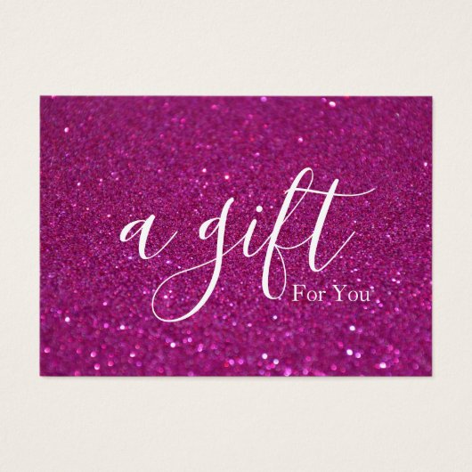 Eenvoudig en modern bedrijfscadeaubon visitekaartje (Voorkant)