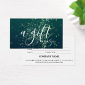 Eenvoudig en modern bedrijfscadeaubon visitekaartje (Bureau)