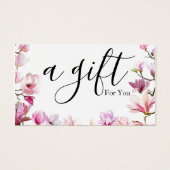 Eenvoudig en modern bedrijfscadeaubon visitekaartje (Voorkant)