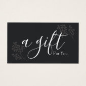 Eenvoudig en modern bedrijfscadeaubon visitekaartje (Voorkant)