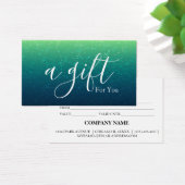 Eenvoudig en modern bedrijfscadeaubon visitekaartje (Bureau)