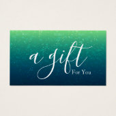 Eenvoudig en modern bedrijfscadeaubon visitekaartje (Voorkant)