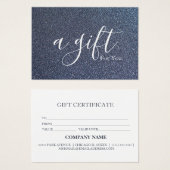 Eenvoudig en modern bedrijfscadeaubon visitekaartje (Voorkant /achterkant)