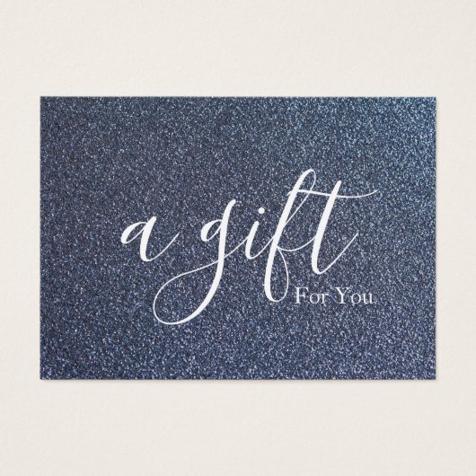 Eenvoudig en modern bedrijfscadeaubon visitekaartje (Voorkant)