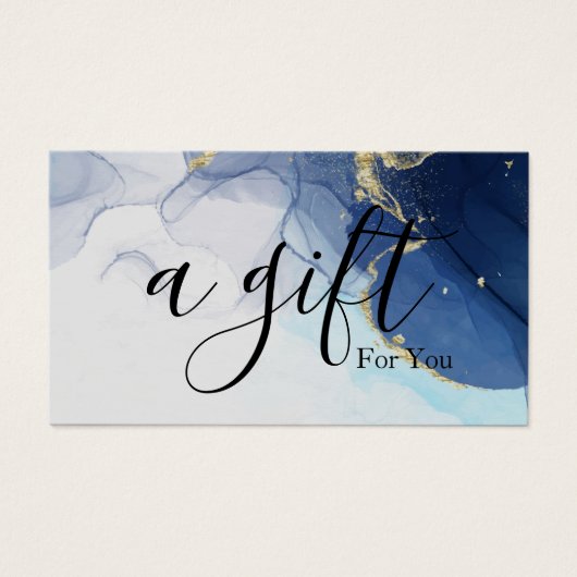 Eenvoudig en modern bedrijfscadeaubon visitekaartje (Voorkant)