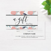 Eenvoudig en modern bedrijfscadeaubon visitekaartje (Bureau)