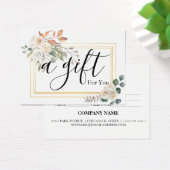 Eenvoudig en modern bedrijfscadeaubon visitekaartje (Bureau)