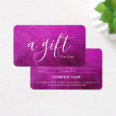 Eenvoudig en modern bedrijfscadeaubon visitekaartje (Bureau)