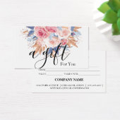 Eenvoudig en modern bedrijfscadeaubon visitekaartje (Bureau)