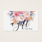 Eenvoudig en modern bedrijfscadeaubon visitekaartje (Voorkant)