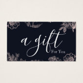 Eenvoudig en modern bedrijfscadeaubon visitekaartje (Voorkant)